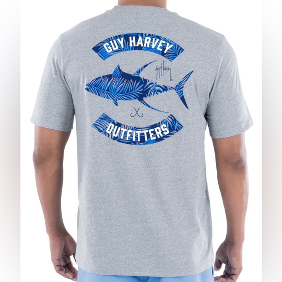 Guy Harvey Tropic Tuna Short-Sleeve T-Shirt for Men - XXL - Picture 2 of 10